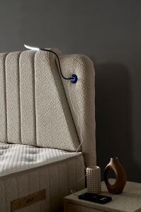 Barlas 160x200 Çift Kişilik Yatak, Baza, Başlık Seti