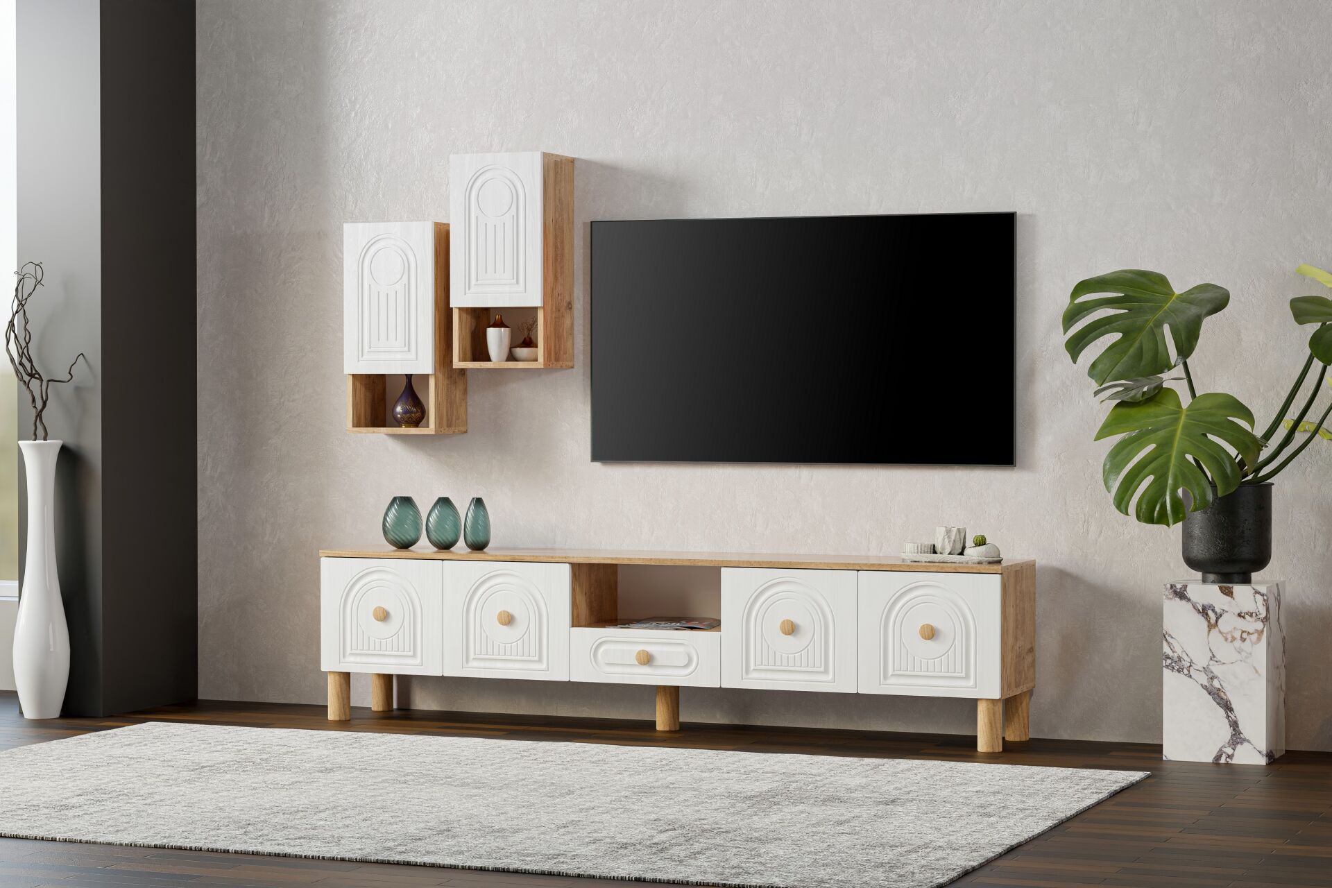 Bohem 210'luk Yaşam Ünitesi Atlantik Çam - Beyaz TN0542