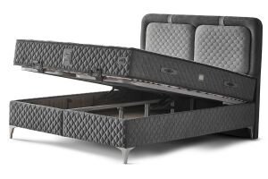 Bella 150x200 Çift Kişilik Yatak, Baza, Başlık Seti