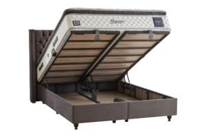 Elegance Pedli 140x190 Çift Kişilik Yatak, Baza, Başlık Seti CP1019
