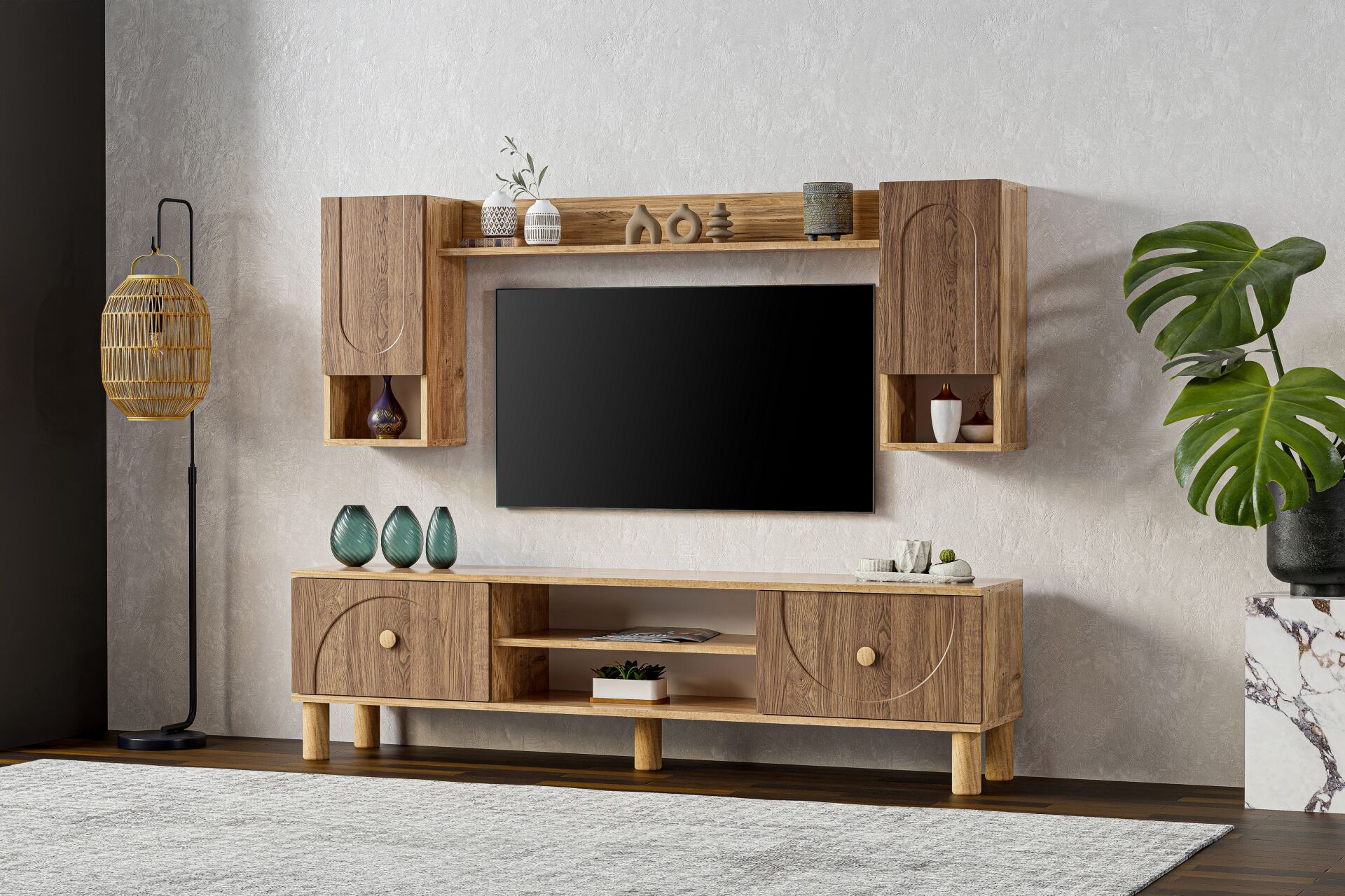 Vintage Yaşam Ünitesi Atlantik Çam - Ceviz TN0545