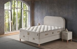 Bianca 150x200 Çift Kişilik Yatak, Baza, Başlık Seti