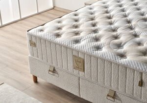 Bianca 150x200 Çift Kişilik Yatak, Baza, Başlık Seti