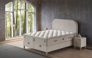 Bianca 160x200 Çift Kişilik Yatak, Baza, Başlık Seti