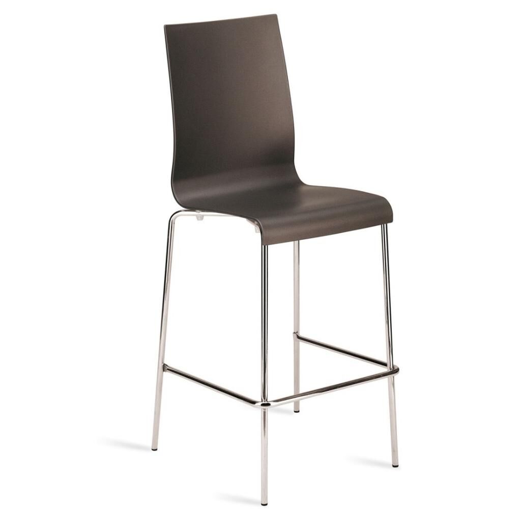 Icon-B Antrasit - Krom Kaplama Bar Sandalyesi PPT1541