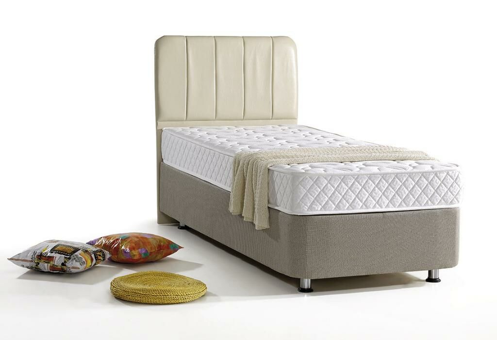 MD Trend 200x200 Mattress, Divan Base, Headboard Set GM123