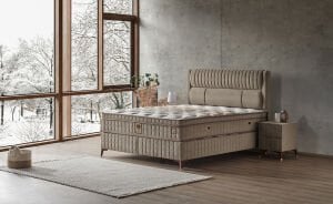 Diana 150x200 Çift Kişilik Yatak, Baza, Başlık Seti