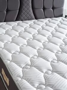 Kiamond Antrasit 160x200 Çift Kişilik Yatak, Baza, Başlık Seti MBL1020