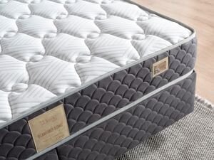 Kiamond Antrasit 160x200 Çift Kişilik Yatak, Baza, Başlık Seti MBL1020