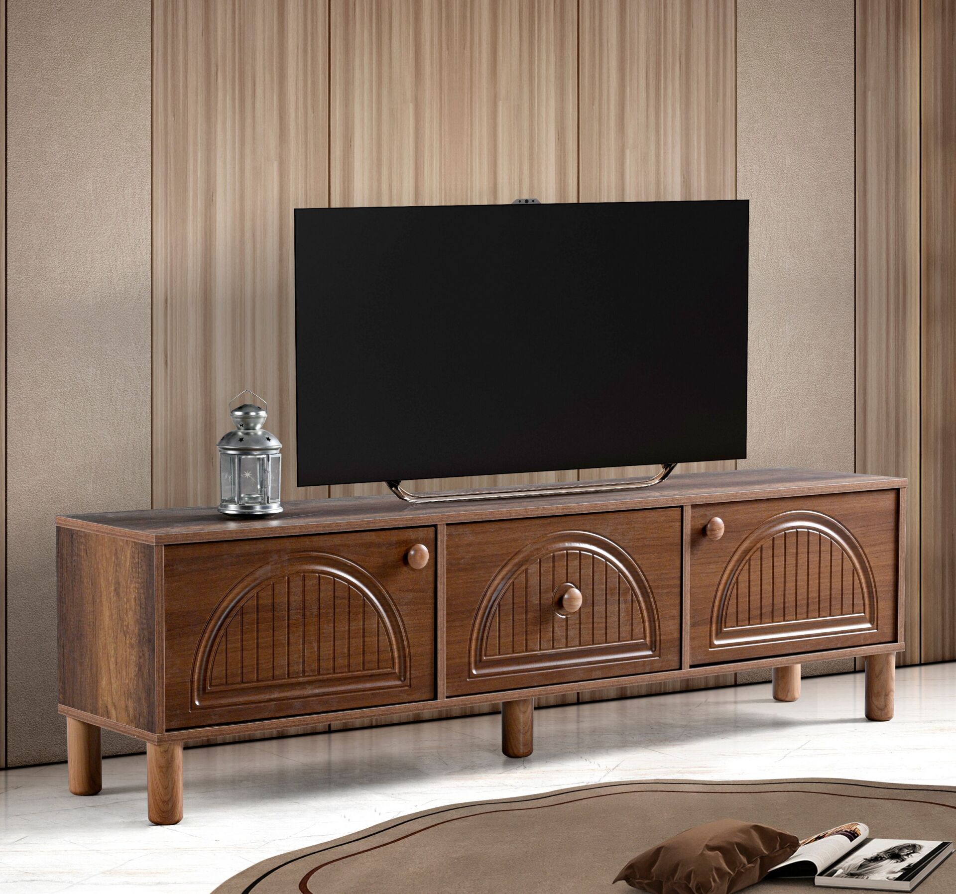 Aslan Bohem 180'lik Tv Sehpası Atlantik Çam - Ceviz TN0565