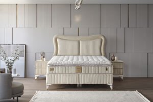 Elegance 160x200 Çift Kişilik Yatak, Baza, Başlık Seti