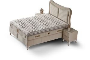 Elegance 160x200 Çift Kişilik Yatak, Baza, Başlık Seti