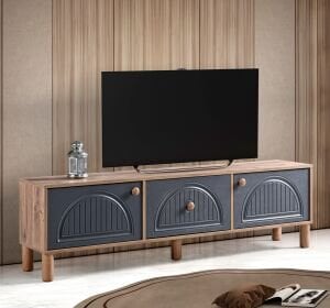 Aslan Bohem 180'lik Tv Sehpası Atlantik Çam - Antrasit TN0567