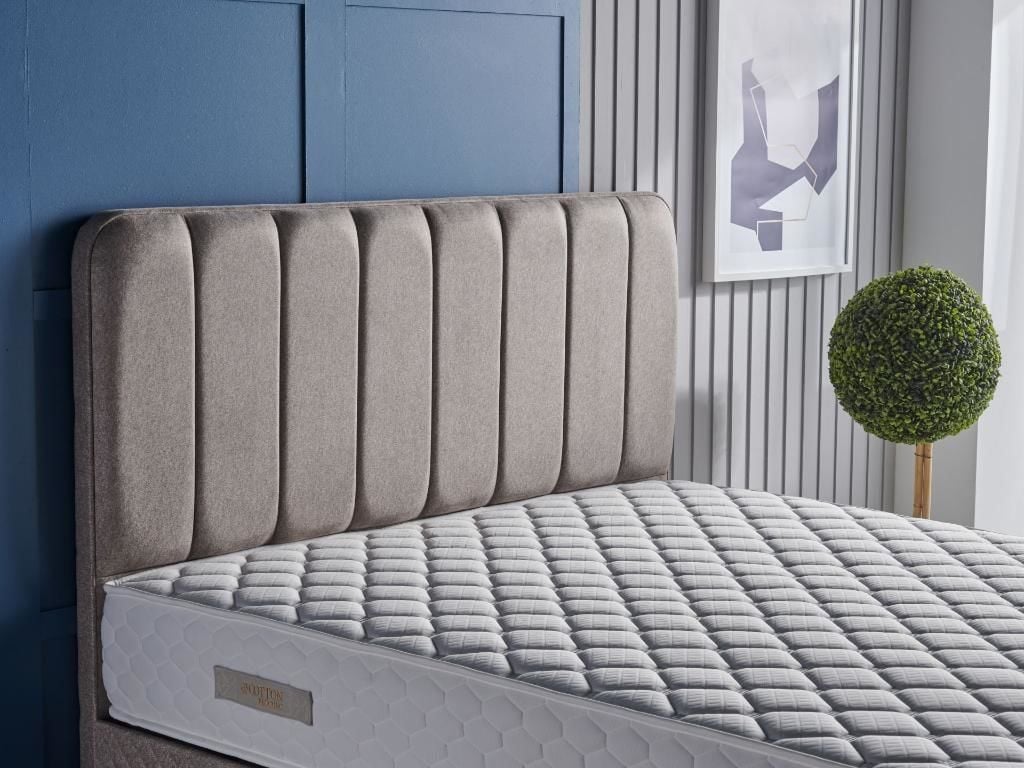 Innova Mink 150 cm Double Divan Base Headboard CB2309