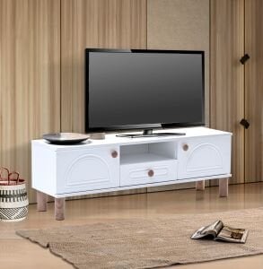 Aslan Bohem 160'lık Tv Sehpası Beyaz TN0572