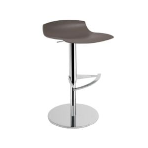 X-treme B Pro Küllü Kahve - Krom Kaplama Amortisörlü Metal Ayaklı Bar Sandalyesi PPT1562