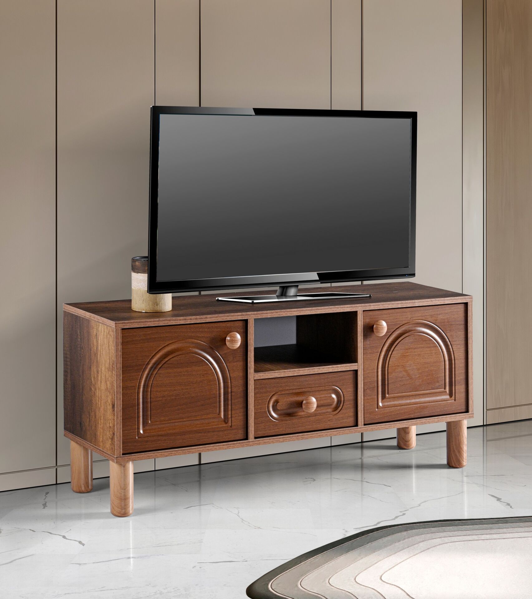 Aslan Bohem 120'lik Tv Sehpası Atlantik Çam - Ceviz TN0577