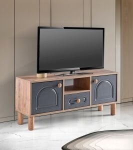 Aslan Bohem 120'lik Tv Sehpası Atlantik Çam - Antrasit TN0579