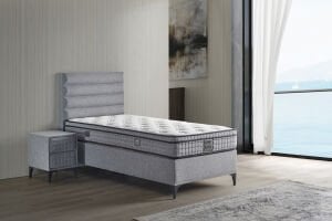 Luna 100x200 Tek Kişilik Yatak, Baza, Başlık Seti