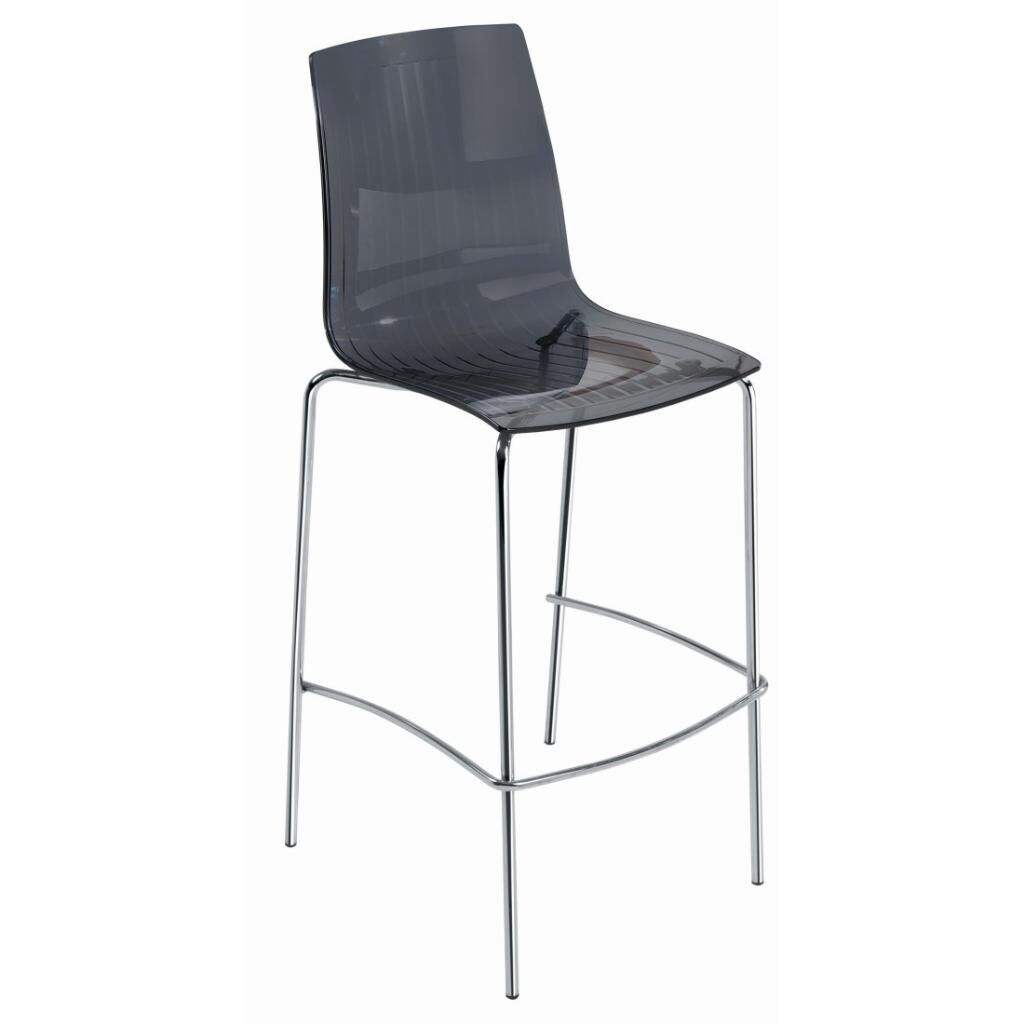 X-treme BSL Füme Transparan - Krom Kaplama Bar Sandalyesi PPT1570