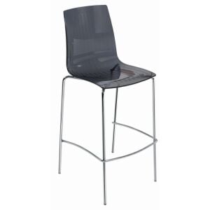 X-treme BSL Füme Transparan - Krom Kaplama Bar Sandalyesi PPT1570