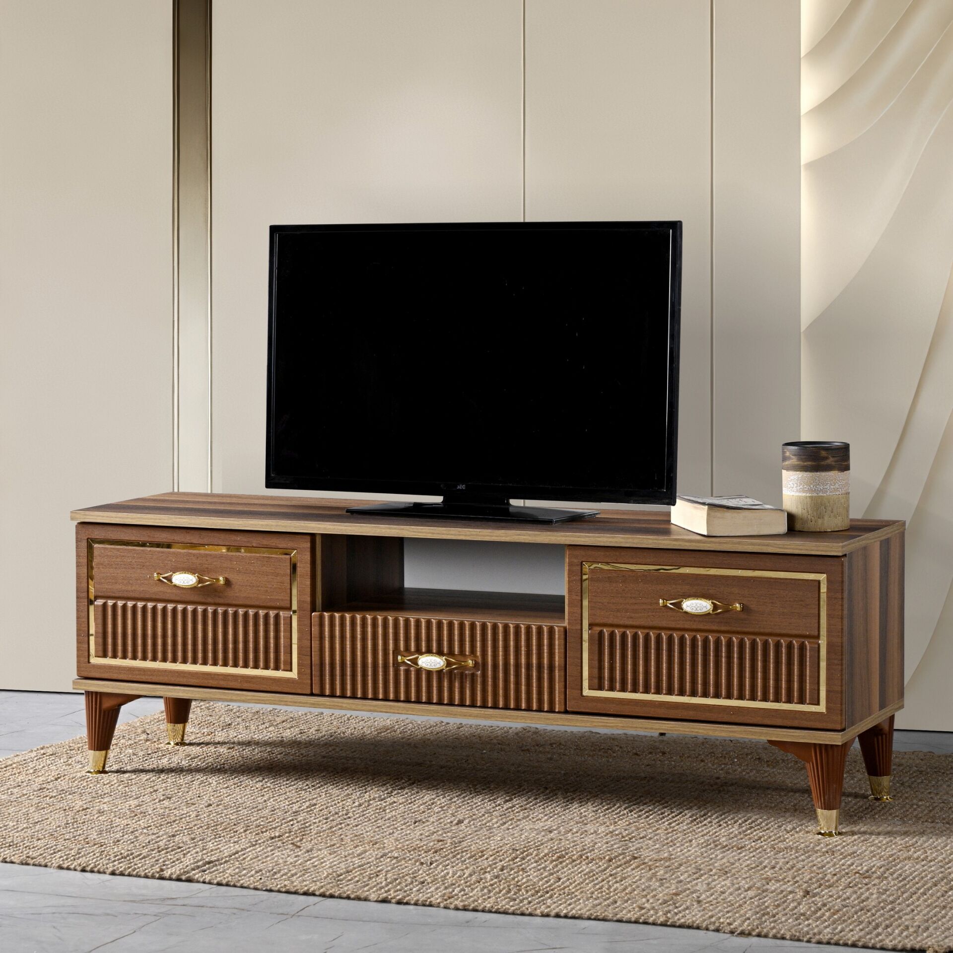 Aslan Fox 140'lık Tv Sehpası Atlantik Çam - Ceviz TN0584