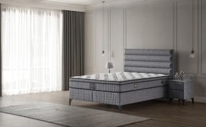 Luna 160x200 Çift Kişilik Yatak, Baza, Başlık Seti