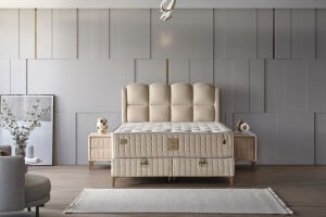 Milano 150x200 Çift Kişilik Yatak, Baza, Başlık Seti