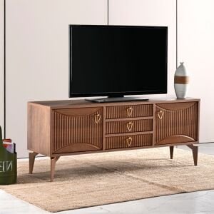 Aslan 3 Çekmeceli Tv Sehpası Atlantik Çam - Ceviz TN0587