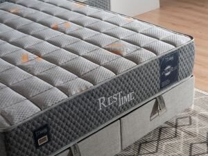 Rest Time 140x200 Çift Kişilik Yatak, Baza, Başlık Seti MBL1026