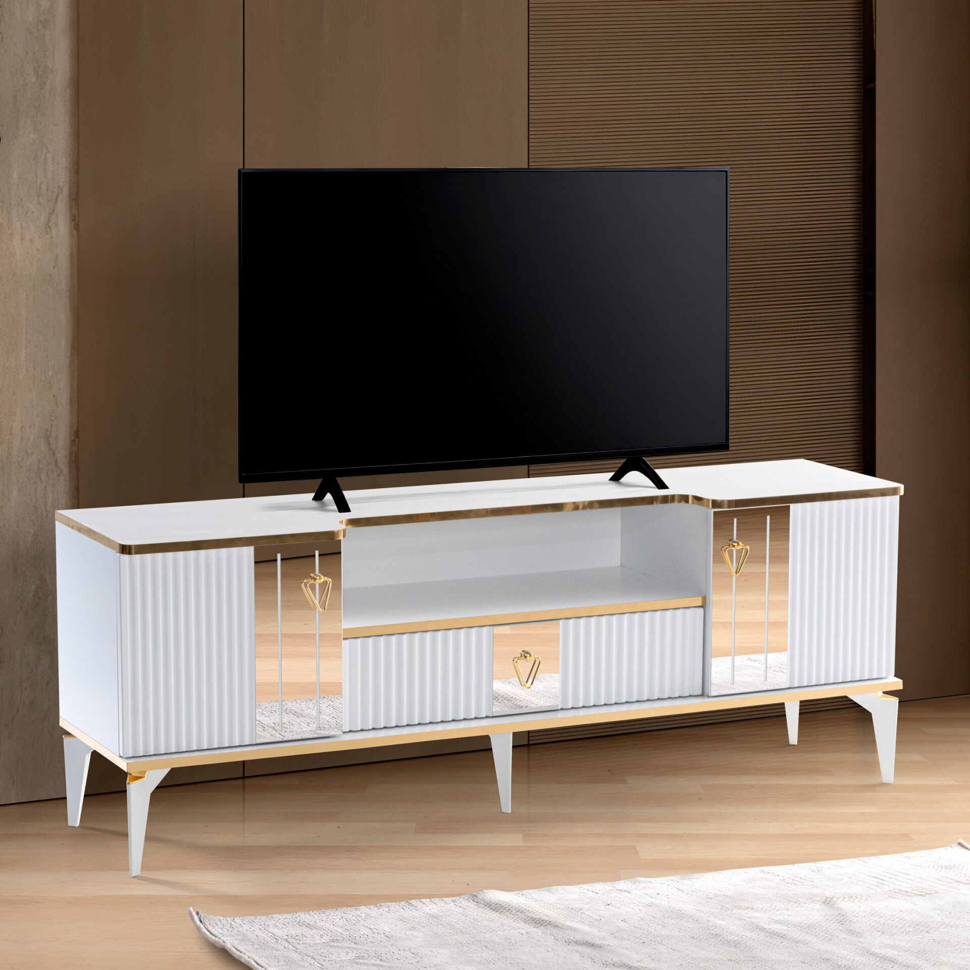 Kurnaz TV Sehpası Beyaz TN0591