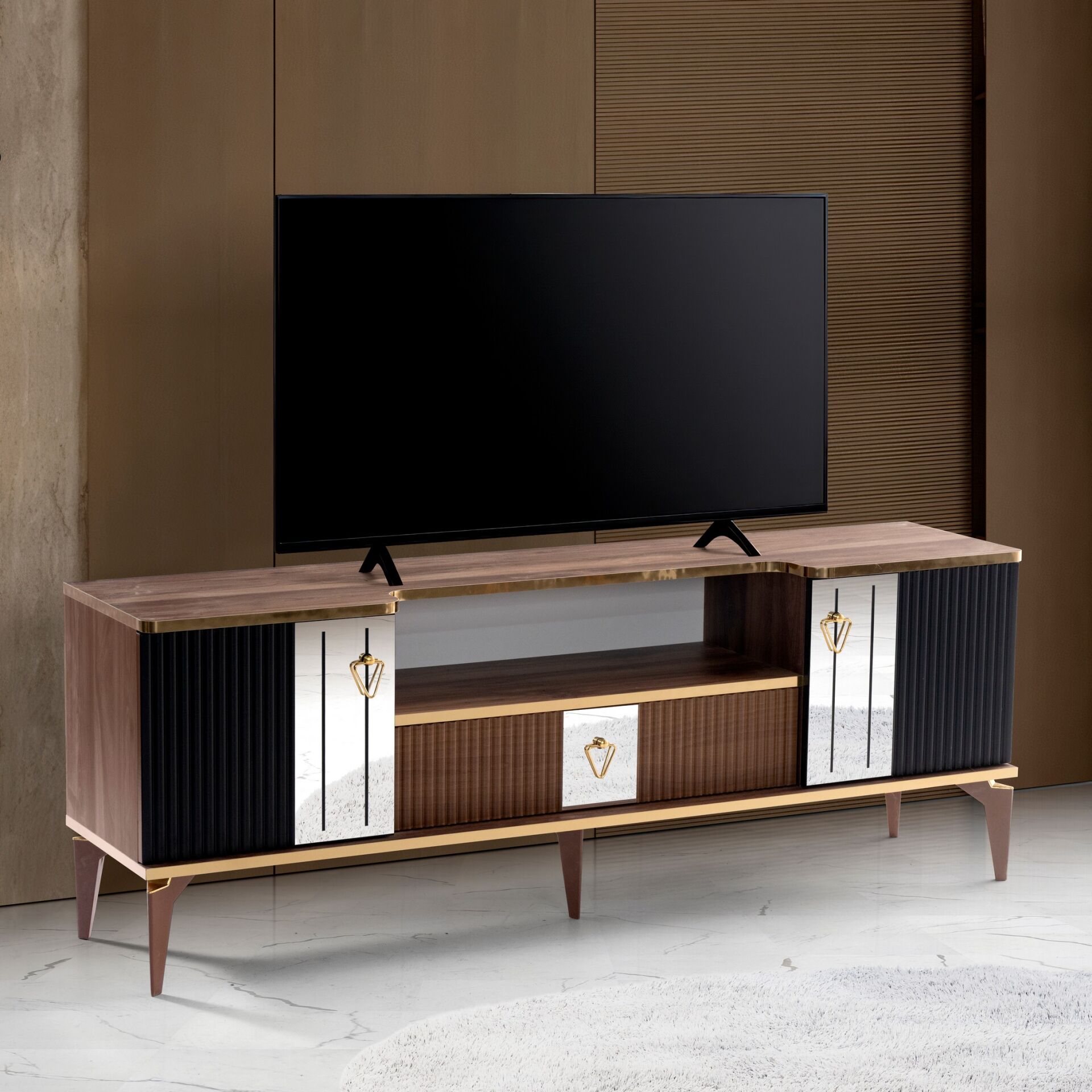 Kurnaz TV Sehpası Atlantik Çam - Ceviz TN0592