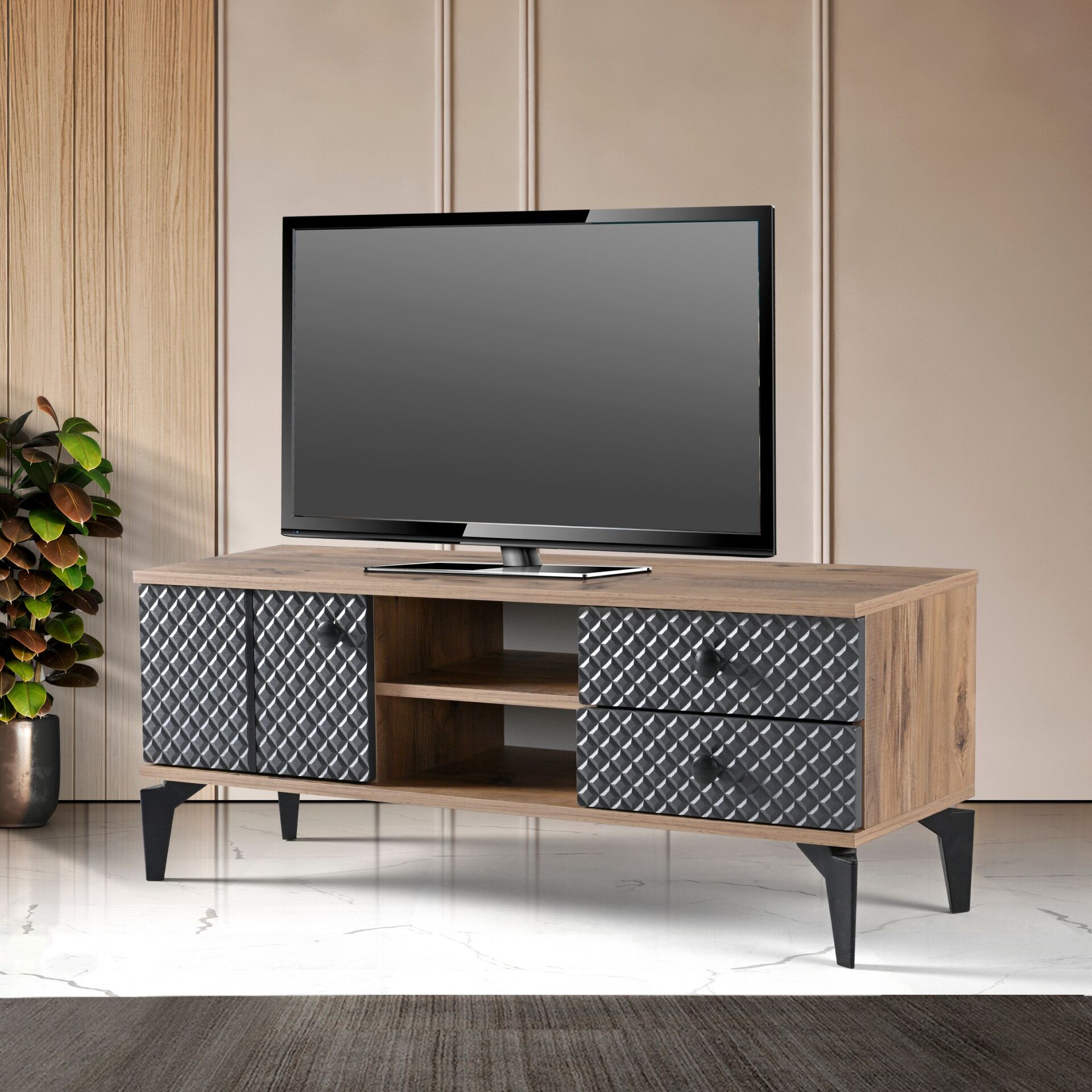 Star 120'lik Tv Sehpası Atlantik Çam - Antrasit TN0595