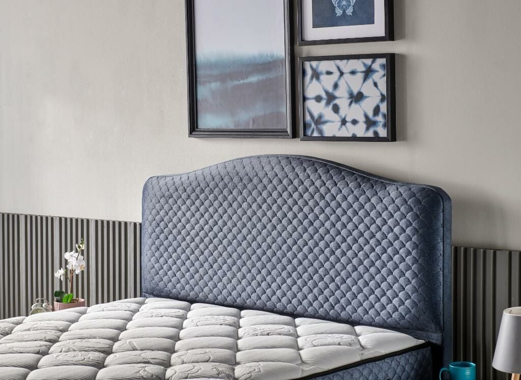 MD Domino 160x200 Double Mattress, Divan Base, Headboard Set CB1304
