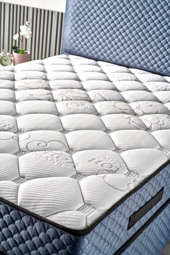 MD Domino 160x200 Double Mattress, Divan Base, Headboard Set CB1304