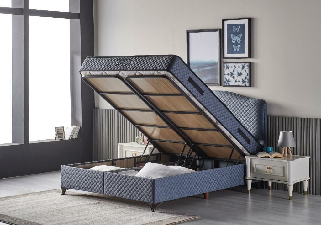 MD Domino 160x200 Double Mattress, Divan Base, Headboard Set CB1304