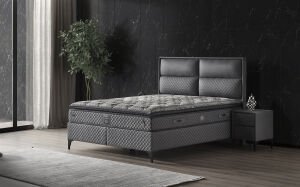 Royal 140x190 Çift Kişilik Yatak, Baza, Başlık Seti