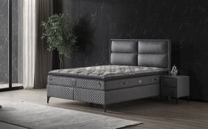 Royal 150x200 Çift Kişilik Yatak, Baza, Başlık Seti