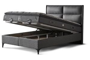 Royal 160x200 Çift Kişilik Yatak, Baza, Başlık Seti