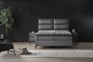 Royal 160x200 Çift Kişilik Yatak, Baza, Başlık Seti