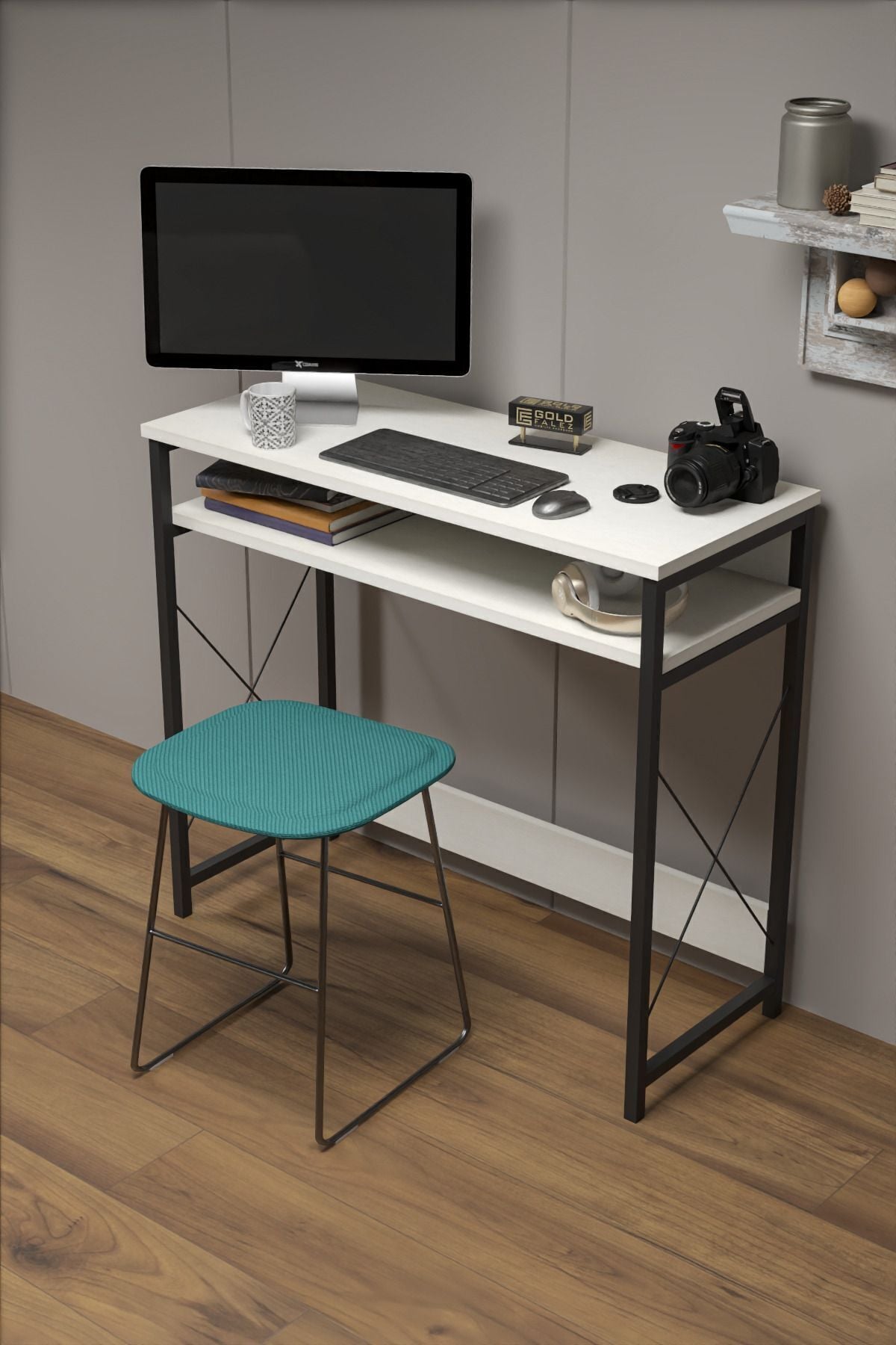 MD Çalışma Masası Beyaz 90 cm