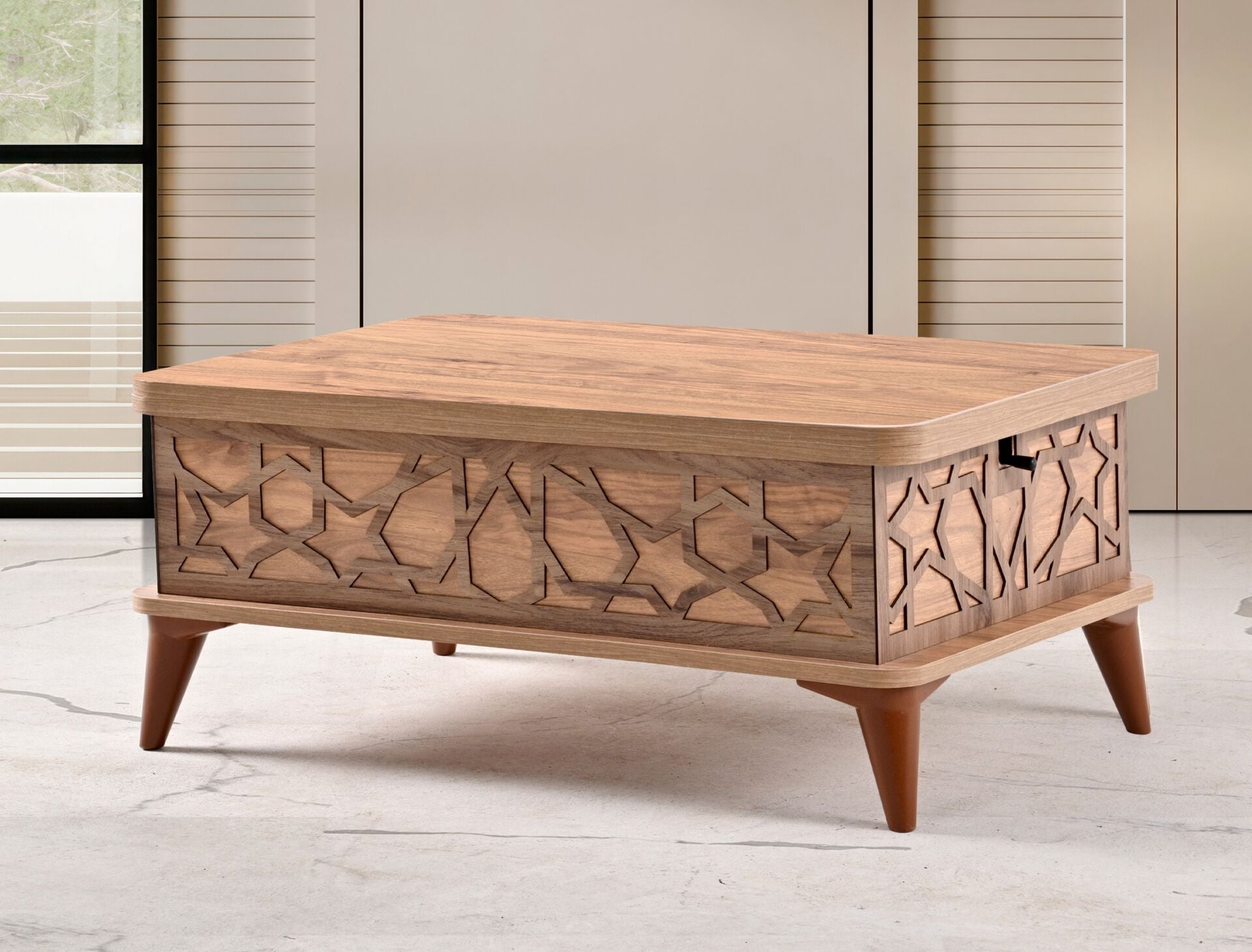 Asansörlü Akıllı Sehpa Atlantik Çam TN0618