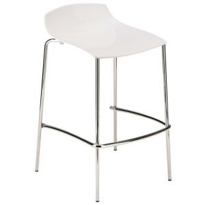 X-treme BSS Solid Beyaz - Krom Kaplama Bar Taburesi PPT1605