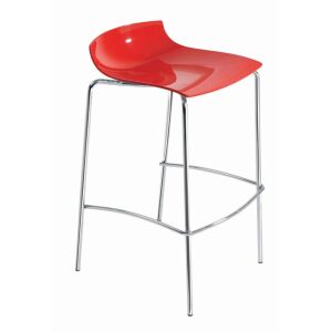 X-treme BSS Solid Kırmızı - Krom Kaplama Bar Taburesi PPT1606