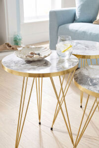 Zigon Sehpa Gold Efes Tel