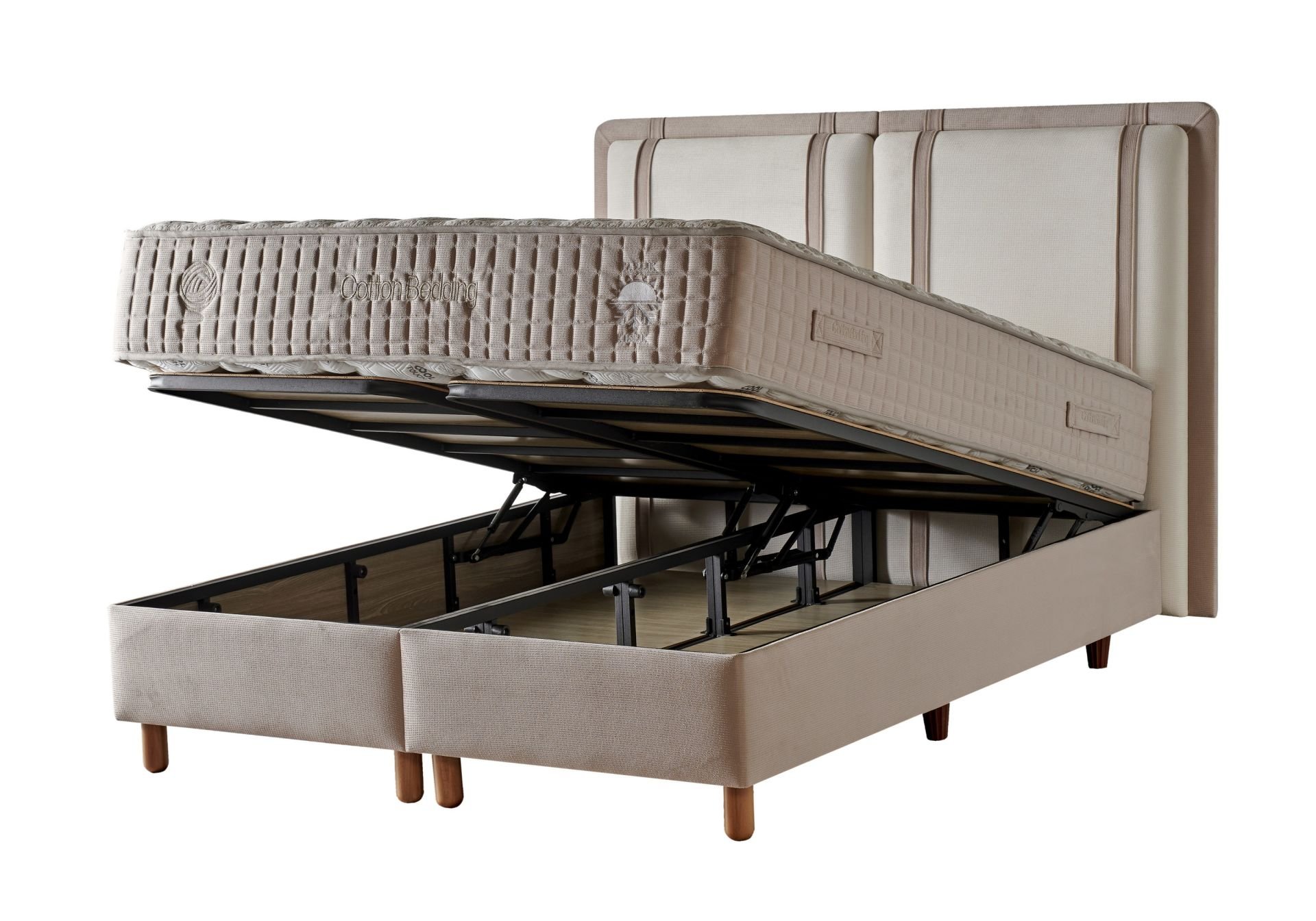 Valentino 140x200 Çift Kişilik Baza, Başlık Seti CB3402