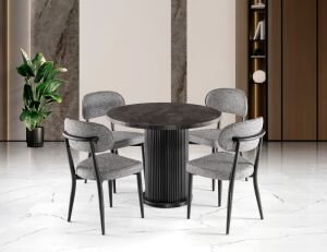 Bohem 4 Sandalyeli % 100 MDF Masa Takımı İroni TN0625