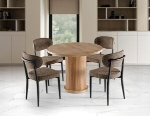 Bohem 4 Sandalyeli % 100 MDF Masa Takımı Atlantik Çam TN0626