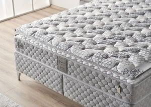 Truva 90x190 Tek Kişilik Yatak, Baza, Başlık Seti