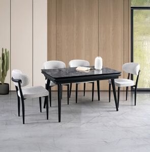 Stil Açılır Masa 4 Sandalye % 100 MDF İroni TN0628